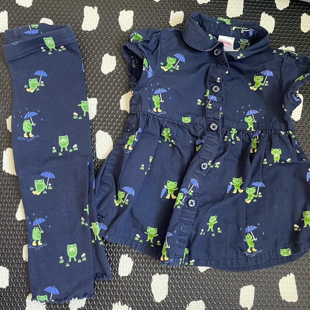 Gymboree frog set